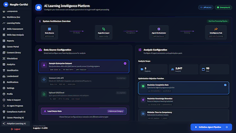 Platform Configuration - Data source setup and analysis parameters