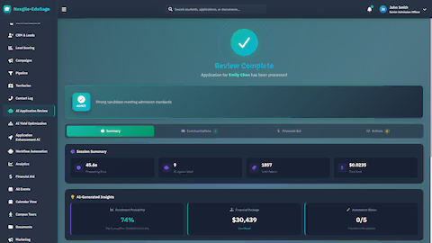 Admission Decision Summary - Final review with insights