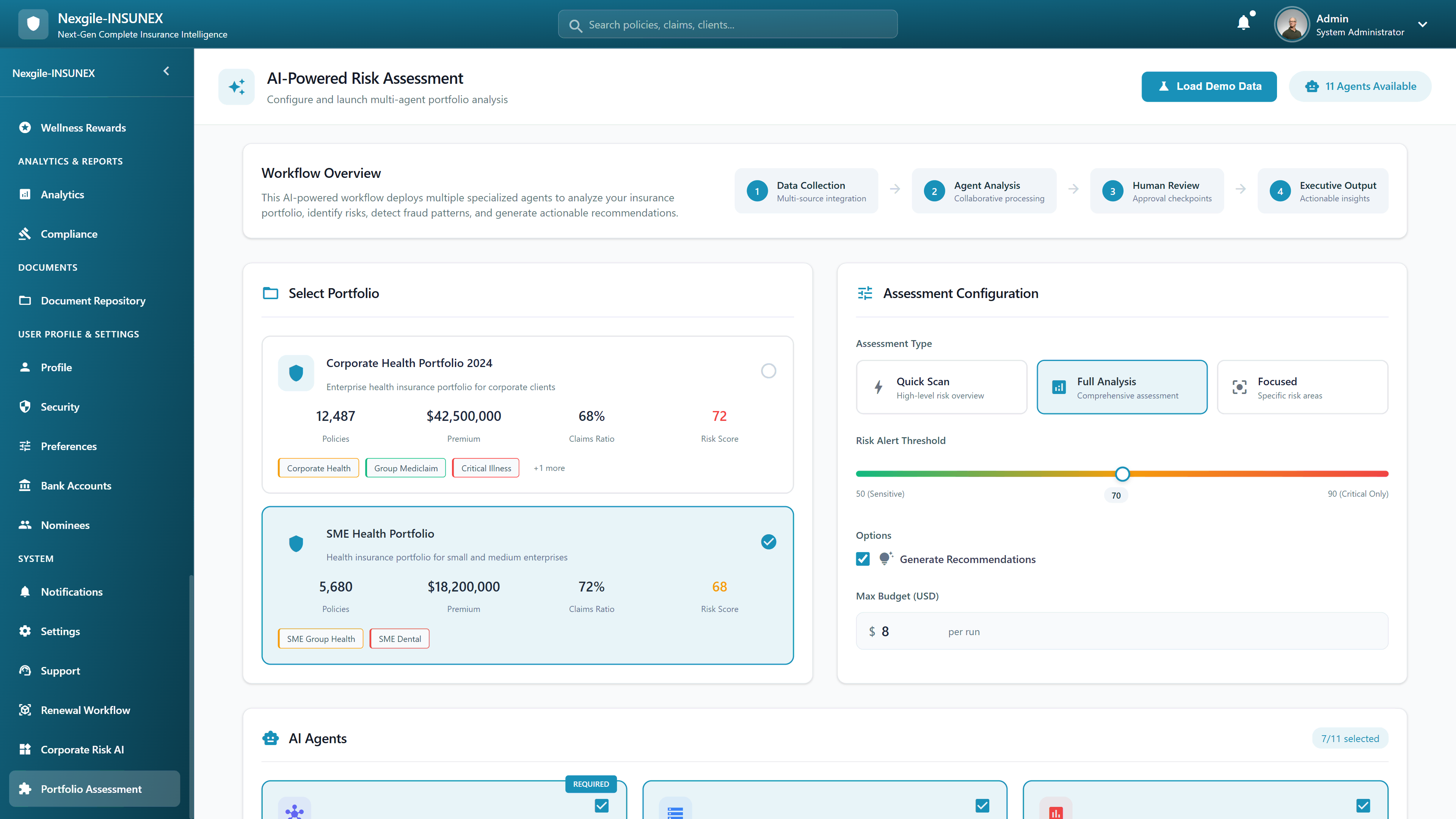Portfolio Selection and Configuration