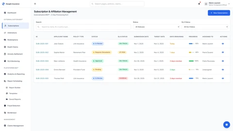 Nexgile-InsurServe Core - Subscriptions Portal