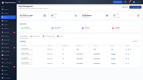 Payroll Management Dashboard