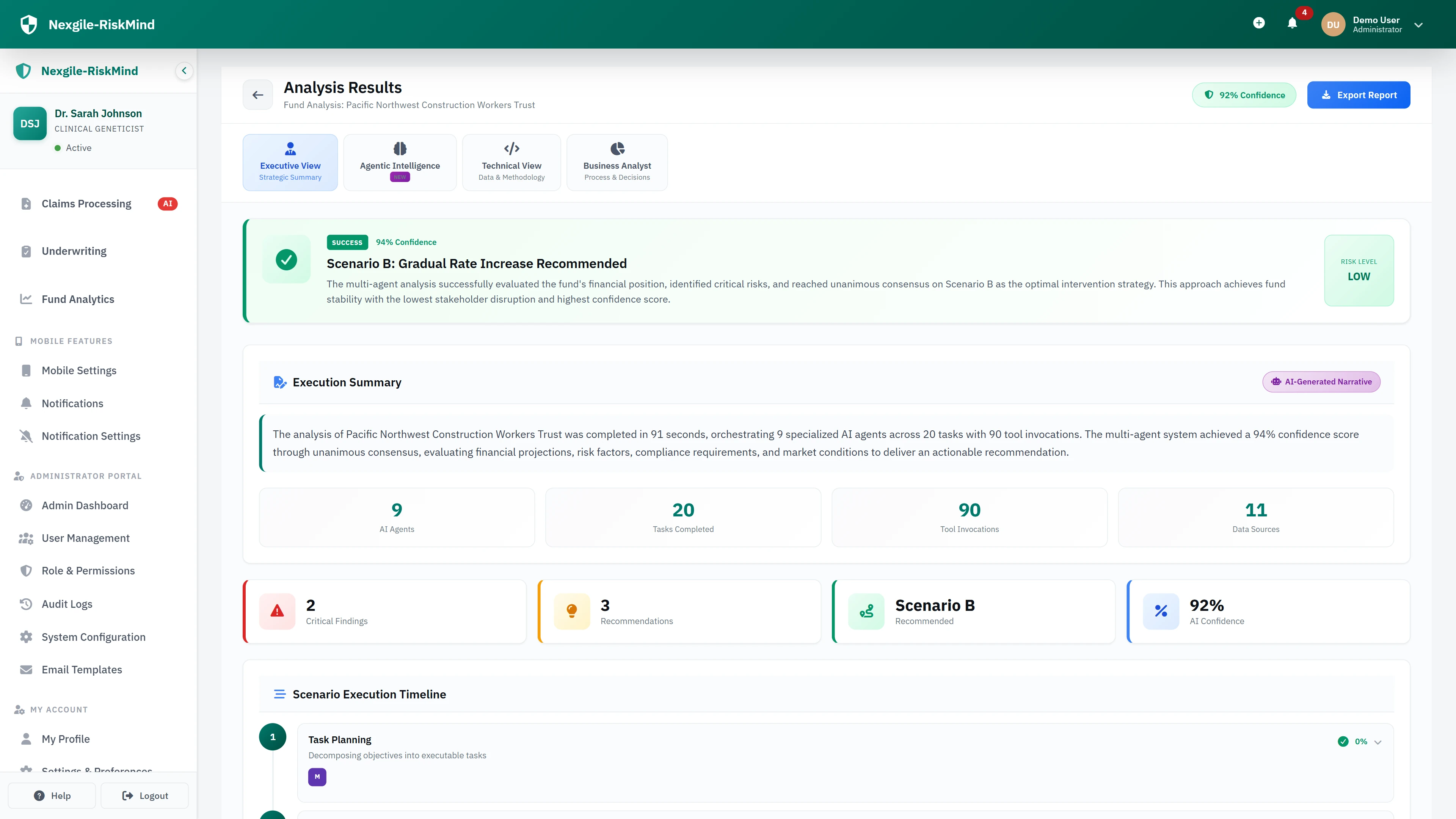 Trustee Decision Intelligence - Predictive analytics and compliance